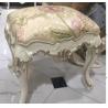 Buy cheap French Classical Style White Dressing Stool Hand - Made Curve 550X440X470 Mm Measure from wholesalers