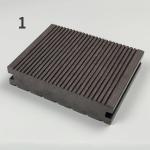 Anti Slip WPC Floor Panel Rotproof Patios Wood Plastic Composite Deck