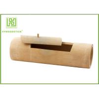 Buy cheap Personalized Eco Bamboo Flower Pots Round Shape For Various Nursery Garden product