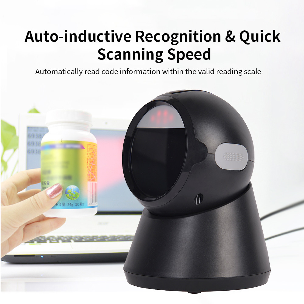 Omnidirectional Desktop Barcode Scanner 1D 2D FDA ROHS Certified For Retail