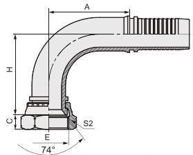 Wholesale 22691 Series Hydraulic Hose Fittings Carbon/Stainless Steel 90 Degree Bsp Female 60 Degree Cone