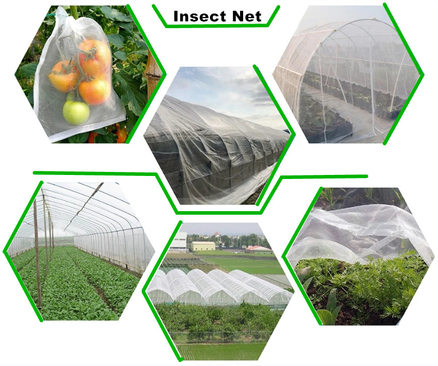 30-150G Greenhouse Shade Net HDPE UV Protection and Insect Proof Netting for Pest Control