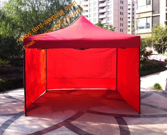 Outdoor Folding Canopy Tent with Sidewalls UV Resistant Oxford Cover Advertising Fold Up Tents