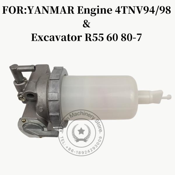 Engine Excavator Fuel Filter Oil Water Filter For YANMAR 4TNV94/98 DOOSAN DH60-7