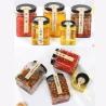 Buy cheap Square Shaped Glass Food Storage Jars With Screw Metal Cap Soda Glass Material from wholesalers