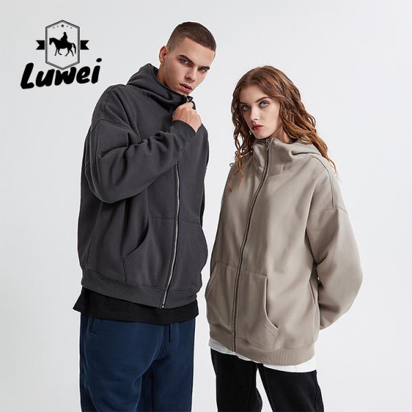 Buy cheap Street Hoody Vintage Plus Size Heavyweight Cotton Polyester Zipper Sublimation Blank Basic Slim Hoodies from wholesalers