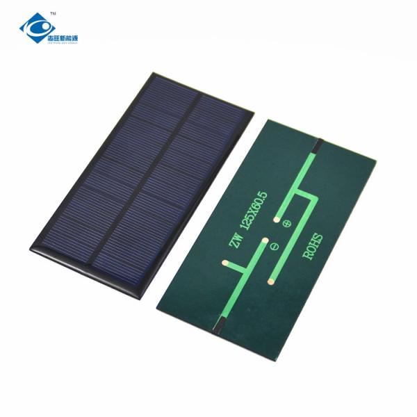 Buy cheap 1.07W 6V Epoxy Resin Solar Panel ZW-12560 Mini Solar Panel 125X60.5X2.5mm from wholesalers