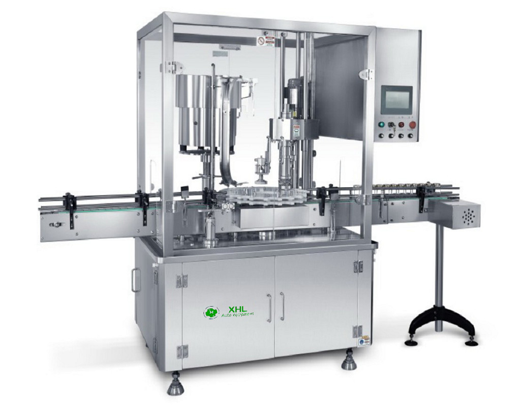 Economic Sterile Single-Head And Double-Head Stoppling And Cap Turning Filling Machine