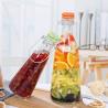Buy cheap BPA Free 1000ml Glass Beverage Bottle With Clip Top Impact Resistance from wholesalers