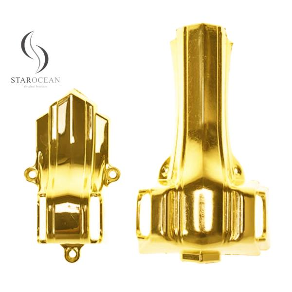 Buy cheap Gold Plastic Die-Cast Coffin Accessories, Metalized Coating Of Coffin Parts 10# G from wholesalers