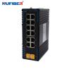 Buy cheap 10/100/1000M Managed Gigabit Fiber Ethernet Switch 12 UTP Port to 2 SFP Ports Industrial Din Rail Mount Telnet Switch from wholesalers