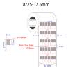 Buy cheap 8x25-12.5mm Cable Adhesive Label 2mil White Matte Translucent Water Resistant Vinyl Cable Label from wholesalers