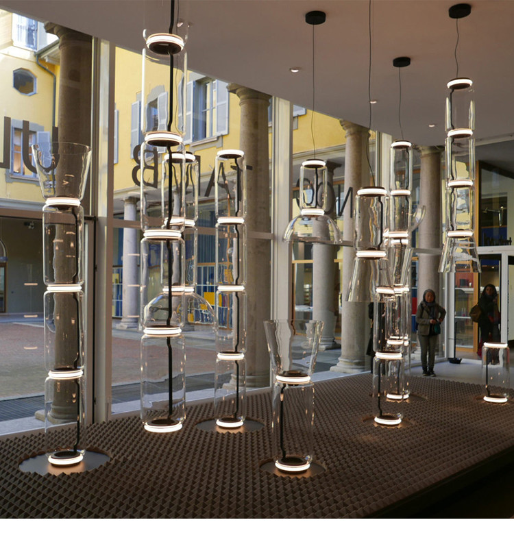 Modern Clear Glass Shade Nordic Pendant Light Living Room Noctambule Pendant Lamp(WH-GP-153)