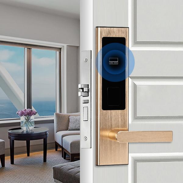 Buy cheap Noise Proof Hotel Smart Locks Half Auto Intelligent Smart Home Door Handle Lock from wholesalers