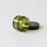 Buy cheap Facial Makeup Cream Empty Frosted Cosmetic Jars With Black Lid from wholesalers