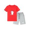 Buy cheap Cotton Children Fashion Wear , Short Printed Kids Summer Sets Clothing from wholesalers