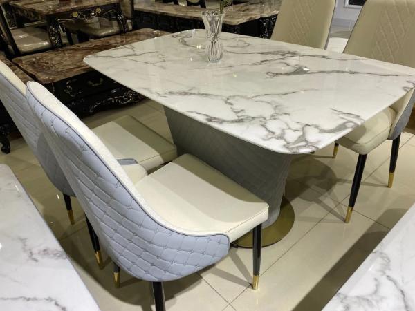 Buy cheap 6 Pieces Oak Dining Table And Chairs General Small Size Furniture 120*70cm from wholesalers
