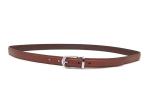 23mm Womens Genuine Leather Belt With Metal Loop Nickel Buckle Color
