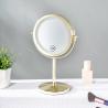 Buy cheap Round Metal Standing Makeup Mirror With Led Lights from wholesalers