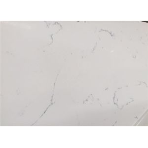 Buy cheap Quartz Slab Artificial White Carrara Quartz Polished Surface Treatment from wholesalers