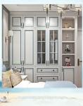 220cm Solid Wood Wardrobe Closet Corner Cabinet For Bedroom