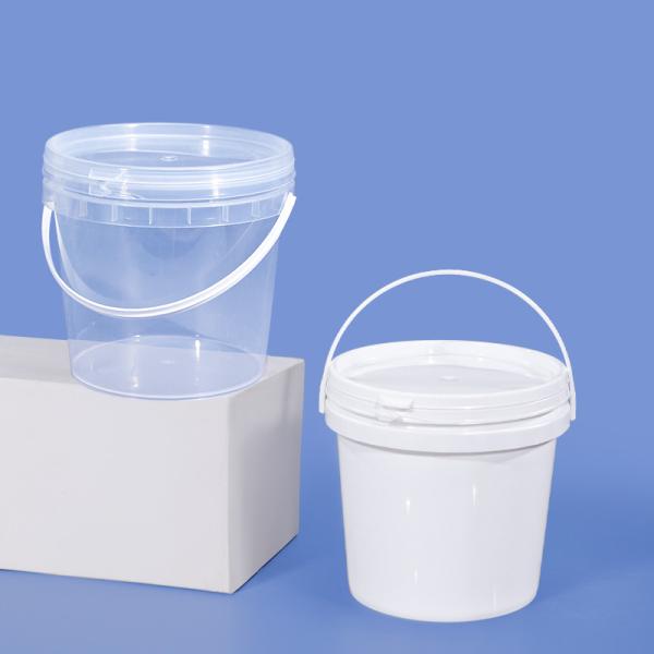 Buy cheap UMETASS 2L Clear Food Grade Plastic Bucket With Lid And Handle Leakproof PP Container from wholesalers