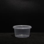 400ml Round Snap Lid Disposable PP Food Lunch Box For Fruit And Vegetable