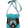 Buy cheap Camouflage Rhinestone Cross Pistol Buckle Western Crossbody Handbags Cowgirl Country Studded Purse Women Single Shoulder from wholesalers