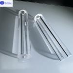 Polished Transparent Sapphire Tube KY Method Customized Size High Hardness High