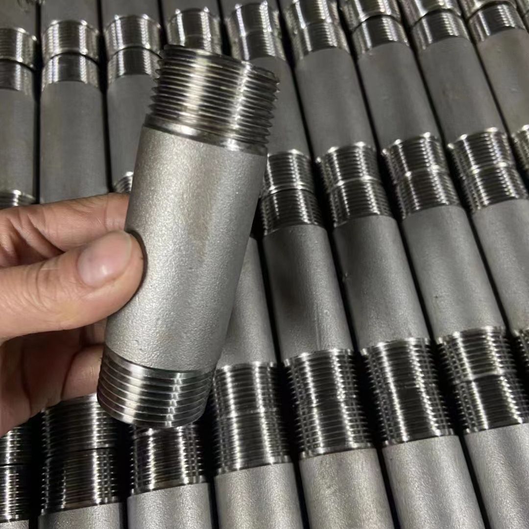 Inconel 601 Swage Nipple 1/4-12 INCH SCH10-SCH80 Customizable Steel Round Head Code for Temperature Applications