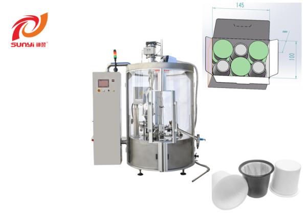 Buy cheap Rotary biodegradable K Cup pod Coffee Capsule 60pcs/Min Filler Sealer Packing Machine from wholesalers