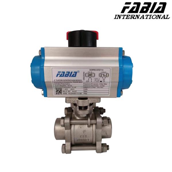 Buy cheap Air Actuated Ball Valve With Pneumatic Actuator Two Way Butt Welding from wholesalers