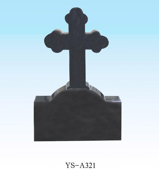 Buy cheap American Style black headstone from wholesalers