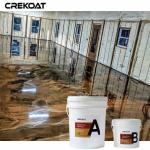 Heat Resistant Properties Metallic Epoxy Floor Coating Anti-Microbial Surface