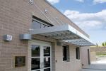 Ultra Long Durability Metal Canopies And Awnings Rainwater Self Cleaning Sound
