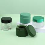 Straight Side Cosmetic Bottle Packaging 1 oz 2oz 4oz Clear Glass Cream Cosmetics