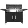 Buy cheap 4 Burner Cooking Grill Gas and Charcoal Grill Trolley BBQ Smoker Combo for Outdoor from wholesalers