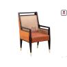 Buy cheap Solid Wood Upholstered PU leather Single Dining Chair No Folded For Hotel Lobby from wholesalers
