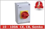Buy cheap Weatherproof 100 Amp Disconnect Switch with 1NO+1NC For Rotary Isolating from wholesalers