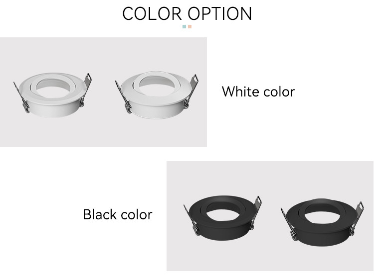 Recycled MR16 Downlight Housing Ocean Plastic Angle Adjustable Downlight Enclosure