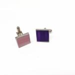 12-20mm Silver Antique Enamel Cufflinks Badge Style Personalised Gifts Cufflinks