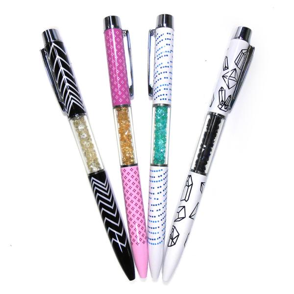 Buy cheap Custom Copper Diamond Crystal Pen Pad Print Logo For Office from wholesalers