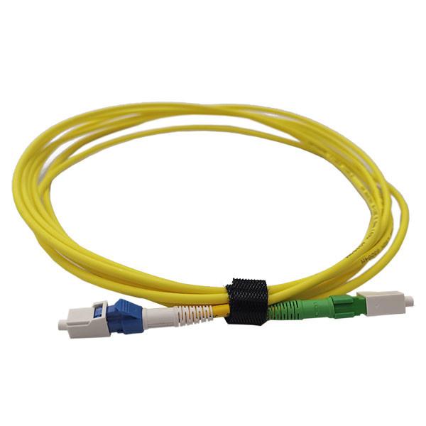 Buy cheap 2m Single Mode Fiber Optic Cable , LC / APC - LC / UPC Digital Fiber Optic Cable from wholesalers