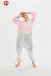 Soft Polyester Fluffy Flannel Fleece unicorn pijamas animal onesie for wholesale