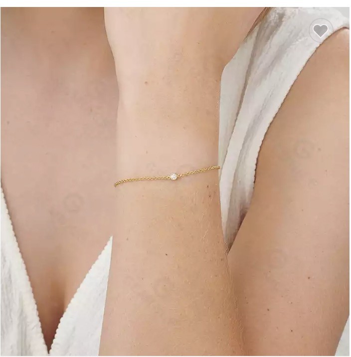 Exclusive Stainless Steel Designer Jewelry Printed 18k Gold Screw Bracelet