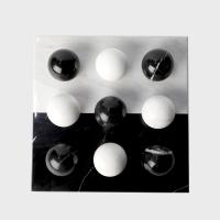 Buy cheap Black White Marble Round Ball Decorative Chess Board product