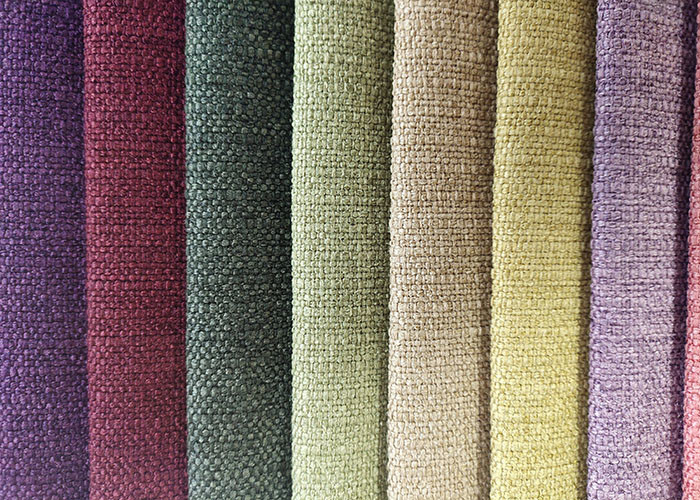Elastic Linen Sofa Fabric Polyester Blend Cloth Anti Mildew