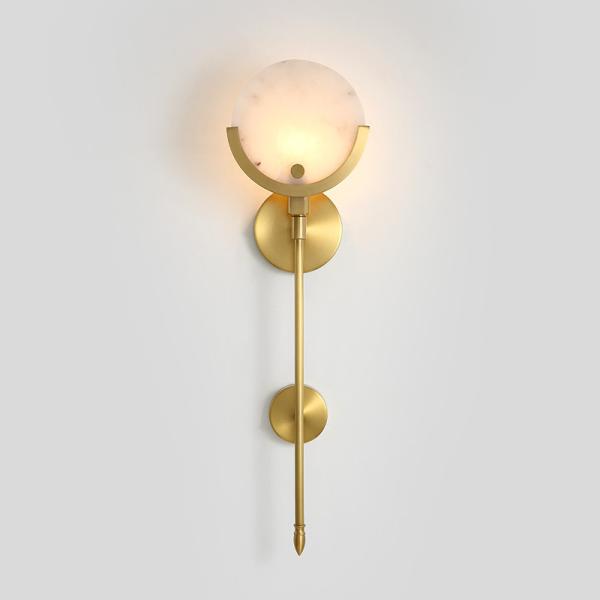 Buy cheap Art Deco Gold Led Wall Lamp Parlor Wall Sconce Bedroom Bedside Aisle Balcony Wall Lights (WH-OR-239) from wholesalers
