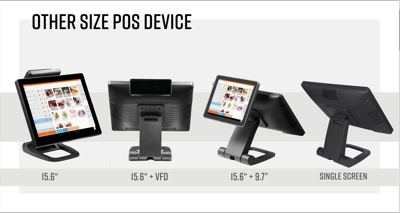 15.6'' POS Cash Register Machine with Optional 12.1'' Customer Display and Performance