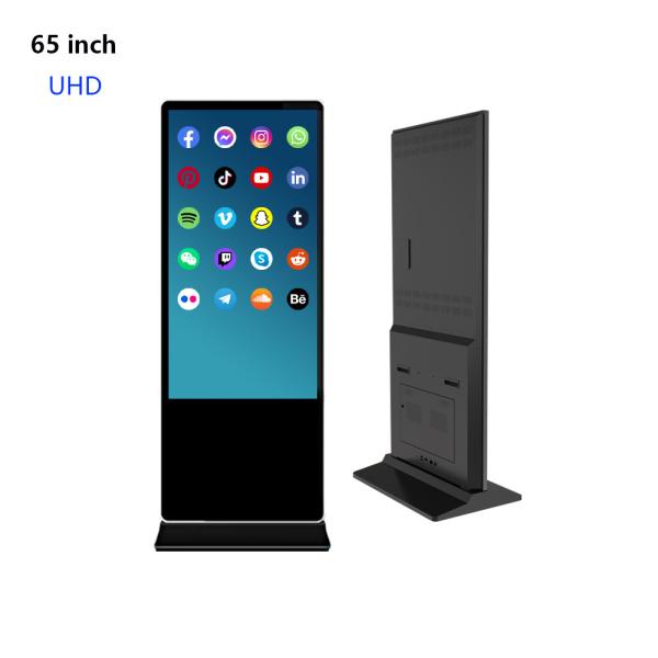 Buy cheap Indoor Floor Stand Wifi Digital Signage Kiosk , 65 Inch Lcd Advertising Player from wholesalers